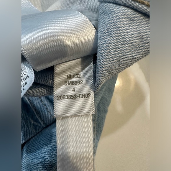 Madewell Denim Sleeveless Seamed Mini Dress-Light Wash-Size 4 - Picture 9 of 13